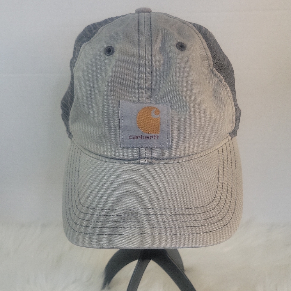 Carhartt Gray Mesh Back Trucker Hat OS